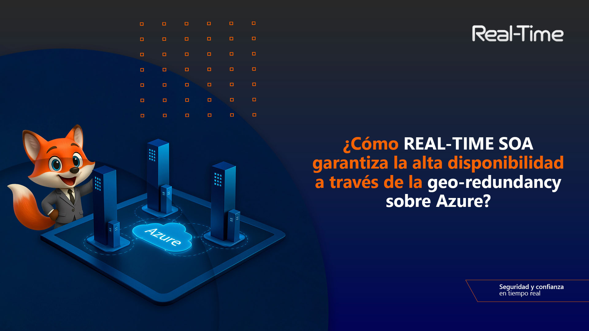 ¿Cómo REAL-TIME SOA garantiza la alta disponibilidad a través de la geo-redundancy sobre Azure?